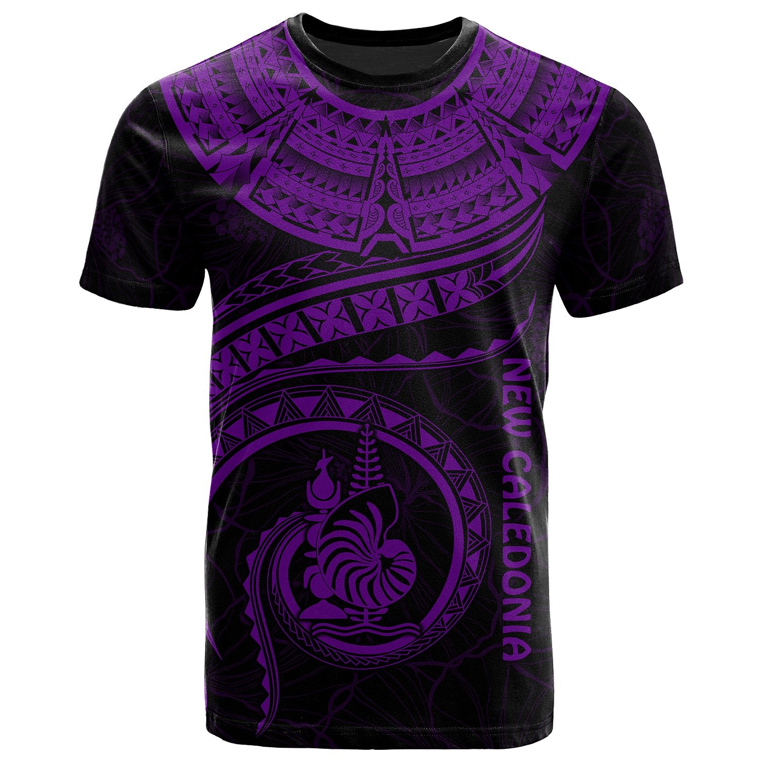 New Caledonia Polynesian T Shirt New Caledonia Waves (Purple) Unisex Purple - Polynesian Pride