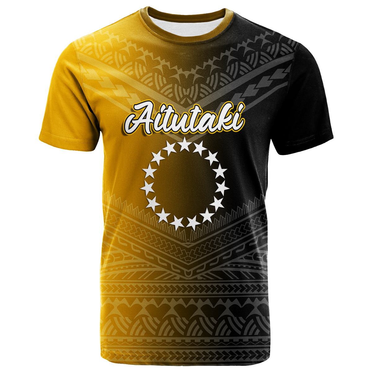 Custom Aitutaki Cook Islands Pride T Shirt LT12 Unisex Black - Polynesian Pride