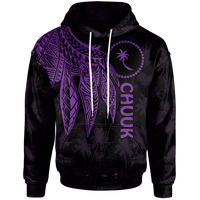 Chuuk Hoodie Polynesian Wings (Purple) Unisex Purple - Polynesian Pride