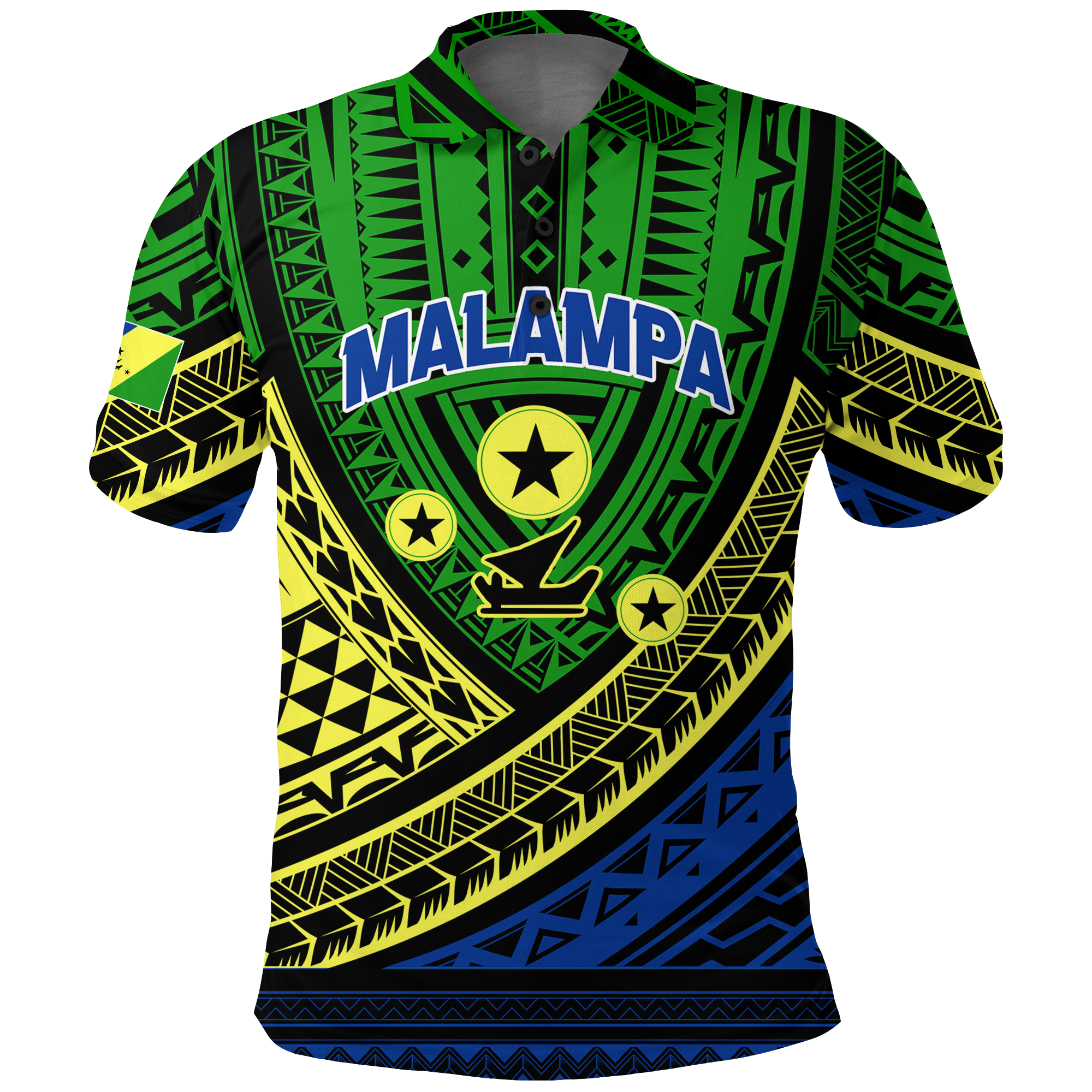 Custom Vanuatu Malampa Province Tribal Pattern Polo Shirt LT12 Unisex Green - Polynesian Pride