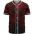 Fiji Baseball Shirt - Red Color Cross Style Unisex Black - Polynesian Pride