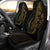 Samoa Car Seat Covers - Polynesian Pattern Style Gold Color Universal Fit Gold - Polynesian Pride