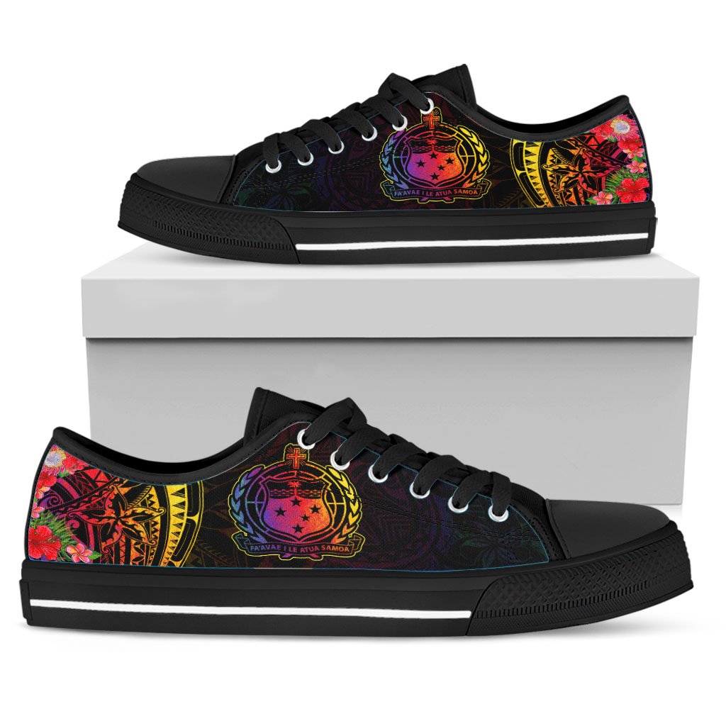 Samoa Low Top Shoes - Tropical Hippie Style - Polynesian Pride