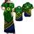 Custom Matching Hawaiian Shirt and Dress Vanuatu Malampa Province Tribal Pattern LT12 Green - Polynesian Pride
