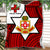 Kolisi Tonga Premium Blanket - Mate Ma'a Tonga Red Original - LT20 White - Polynesian Pride