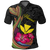Hawaii Polynesian Fish Hook Hibiscus Polo Shirt LT12 Unisex Black - Polynesian Pride