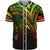 Marshall Islands Baseball Shirt - Reggae Color Cross Style Unisex Black - Polynesian Pride