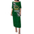 Tonga Saineha High School Tongan Patterns Puletaha Dress - LT12 Long Dress Green - Polynesian Pride