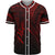 Pohnpei Baseball Shirt - Red Color Cross Style Unisex Black - Polynesian Pride