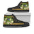 Solomon Islands High Top Shoes - Polynesian Gold Patterns Collection Unisex Black - Polynesian Pride