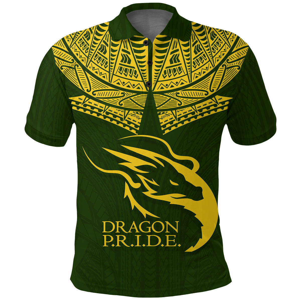 Hawaii Honokaa High and Intermediate School Polo Shirt LT12 Unisex Green - Polynesian Pride