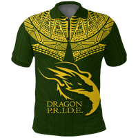 Hawaii Honokaa High and Intermediate School Polo Shirt LT12 Unisex Green - Polynesian Pride