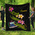 Samoa Polynesian Quilt - Plumeria Tribal Black - Polynesian Pride