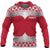 Tahiti Polynesian All Over Hoodie Wave Style Unisex Red - Polynesian Pride