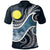 Palau Polynesian Polo Shirt Ocean Style Unisex Blue - Polynesian Pride