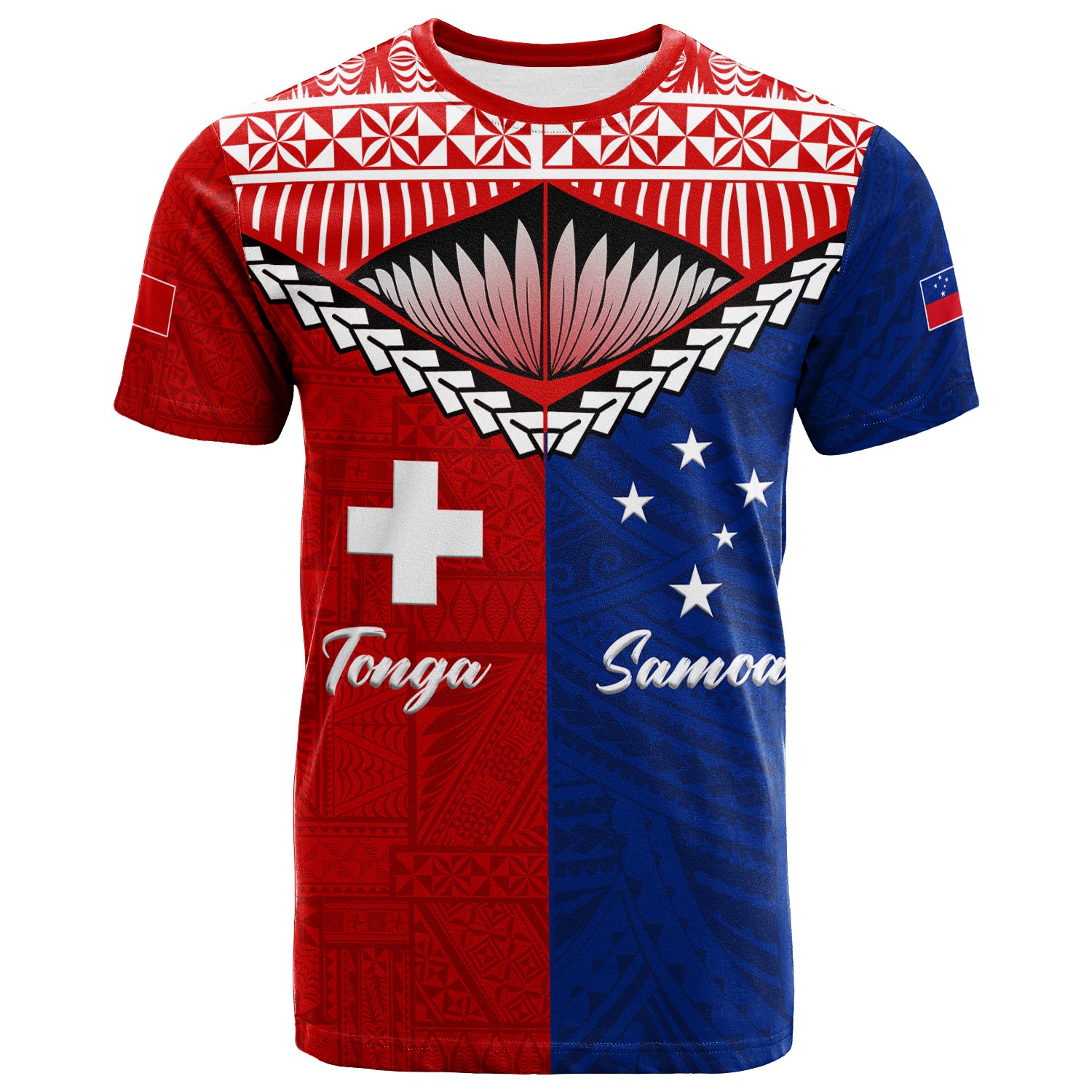 Tonga Combine Samoa Pride T Shirt LT12 Unisex Red - Polynesian Pride