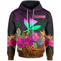 Polynesian Hawaii Kanaka Maoli Hoodie Summer Hibiscus Unisex Reggae - Polynesian Pride