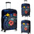 Papua New Guinea Polynesian Luggage Cover - Blue Turtle Hibiscus Blue - Polynesian Pride