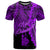 New Caledonia Polynesian T Shirt Tribal Wave Tattoo Purple Unisex Purple - Polynesian Pride