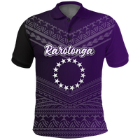 Custom Rarotonga Cook Islands Pride Polo Shirt LT12 Unisex Purple - Polynesian Pride