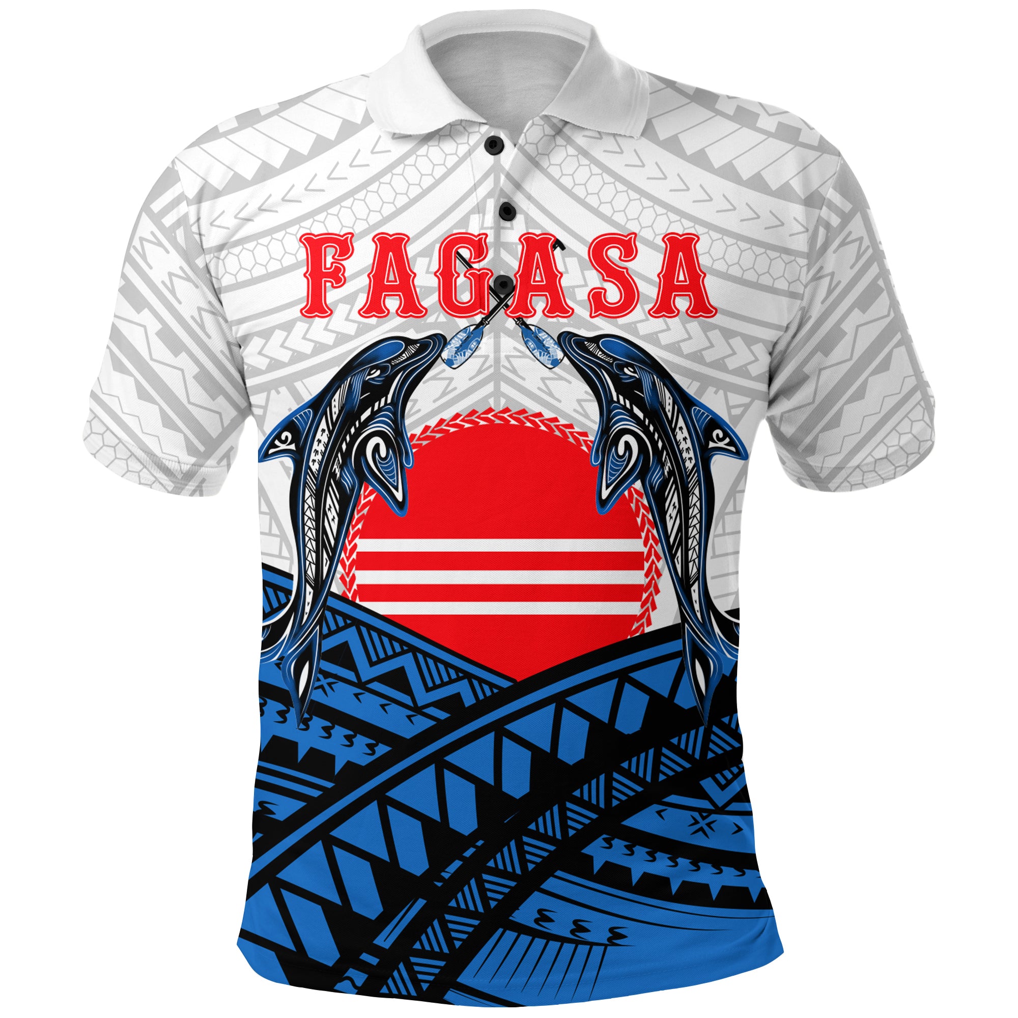 American Samoa Polo Shirt Fagasa Fealofani Samoa LT12 Unisex Blue - Polynesian Pride