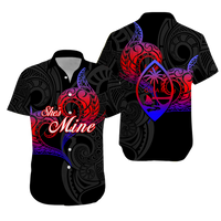 Valentine Day Guam Matching Dress and Hawaiian Shirt Heart Tribal LT12 - Polynesian Pride