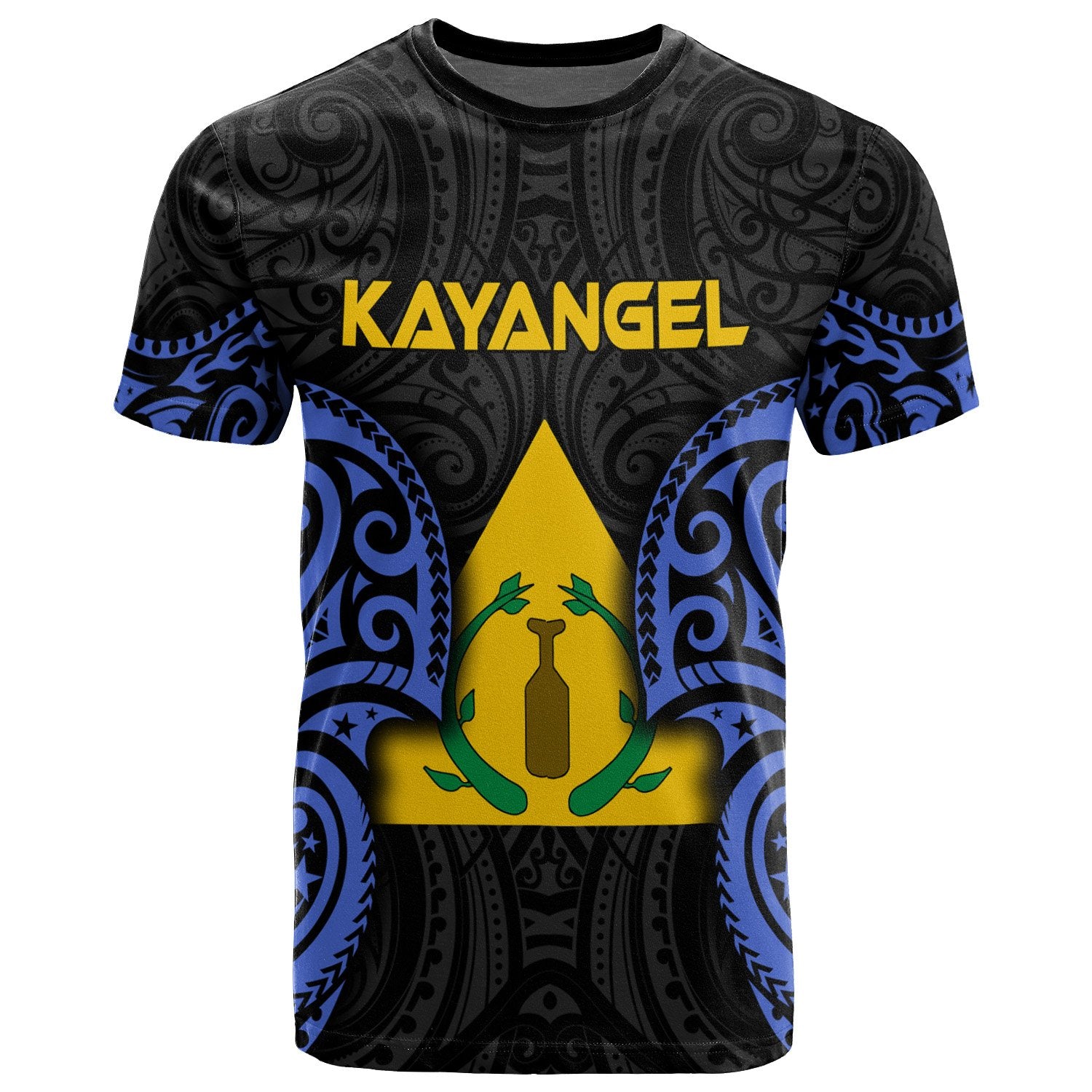 Palau Kayangel Polynesian T Shirt Palau Spirit Unisex Black - Polynesian Pride