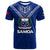 Samoa T Shirt Samoan Warrior Pride LT12 Unisex Blue - Polynesian Pride