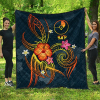 YAP Polynesian Premium Quilt - Legend of YAP (Blue) - Polynesian Pride