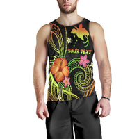 Papua New Guinea Polynesian Personalised Men's Tank Top - Legend of Papua New Guinea (Reggae) - Polynesian Pride