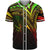 Yap State Baseball Shirt - Reggae Color Cross Style Unisex Black - Polynesian Pride