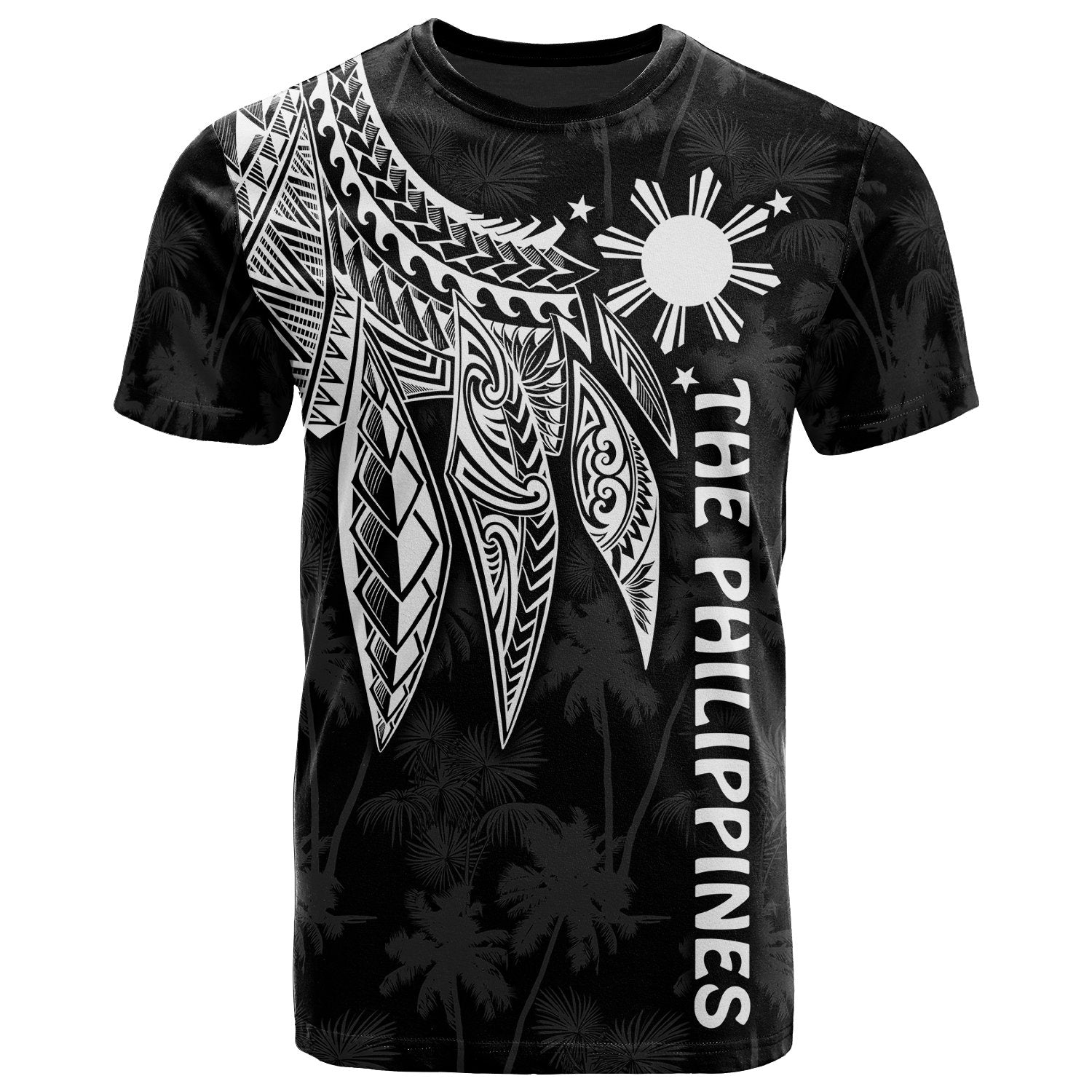 The Philippines T Shirt Polynesian Wings (White) Unisex Art - Polynesian Pride