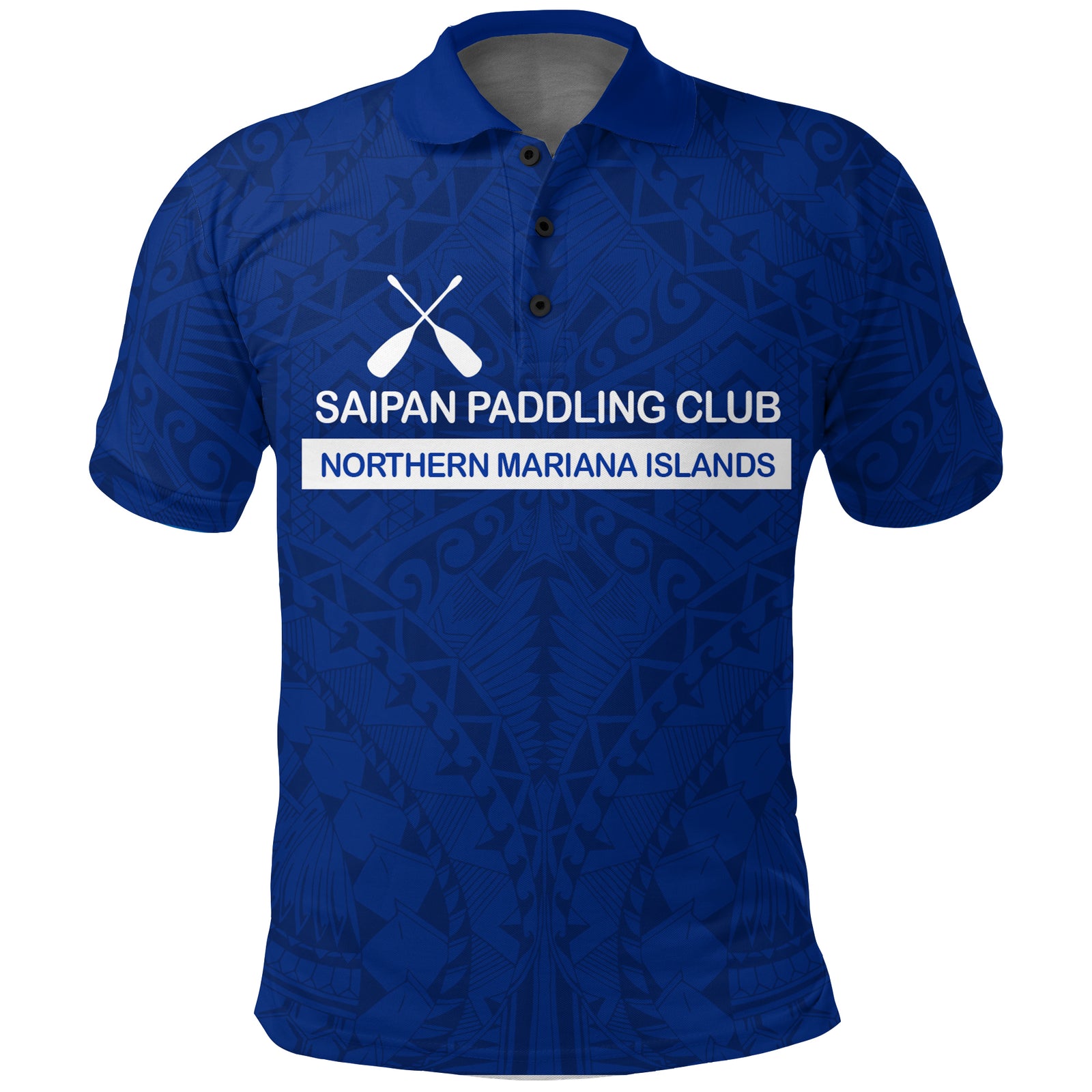 Custom Saipan Paddling Club Spc Polo Shirt LT12 Unisex Blue - Polynesian Pride