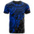 Cook Islands Polynesian T Shirt Cook Islands Flag Blue Turtle Hibiscus Unisex Blue - Polynesian Pride