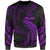 Palau Polynesian Sweater - Purple Tribal Wave Unisex Purple - Polynesian Pride