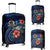 Vanuatu Polynesian Luggage Cover - Blue Turtle Hibiscus Blue - Polynesian Pride