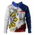 Sikaran Philippines Hoodie Eagles Filipino Sun Flag Grunge Style Pullover Hoodie Blue - Polynesian Pride