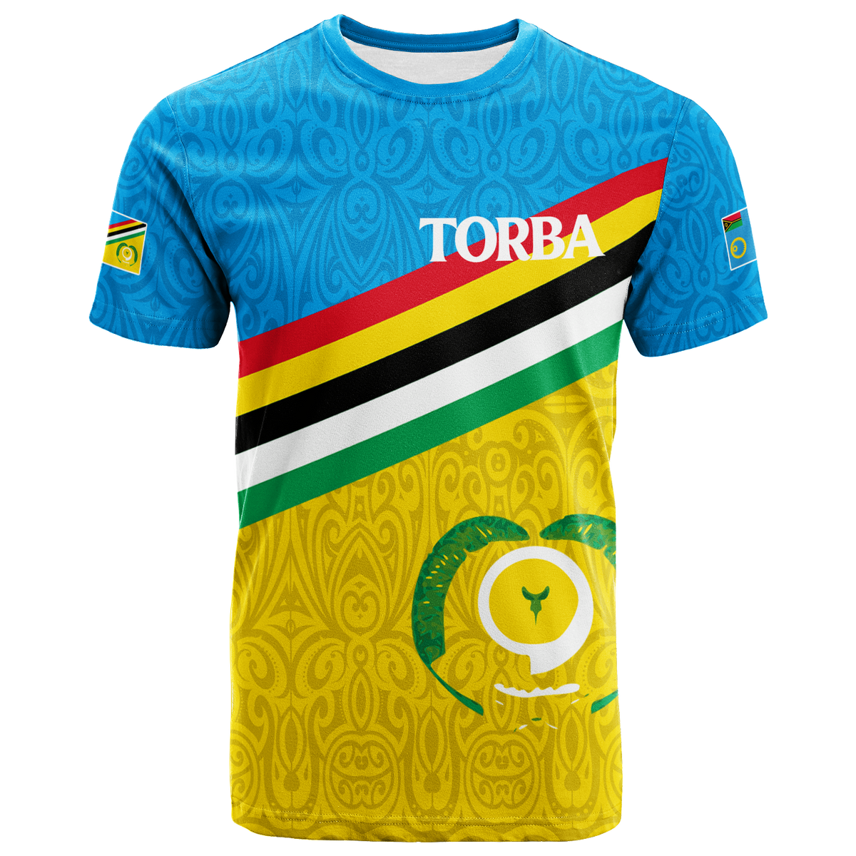 Vanuatu Torba Combine Sanma Province T Shirt Flag Style LT12 - Polynesian Pride