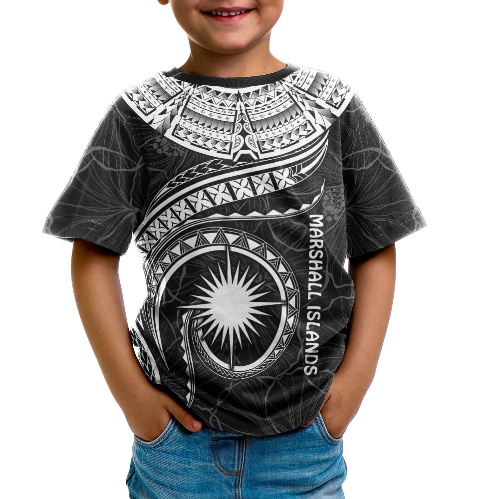 Marshall Islands Polynesian T Shirt Marshall Islands Waves (White) - Polynesian Pride