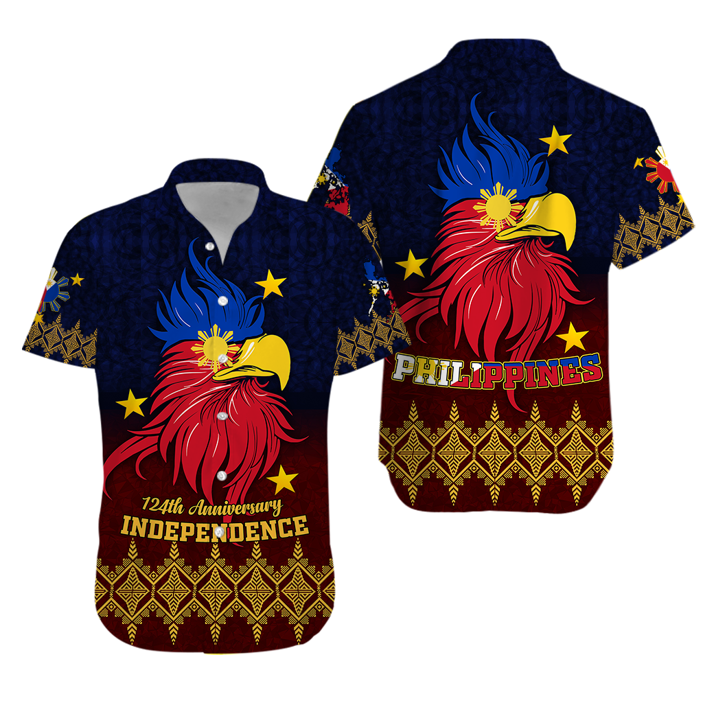 The Philippines Independence Anniversary 124th Years Hawaiian Shirt - LT12 Unisex Blue - Polynesian Pride