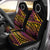 Cook Islands Car Seat Cover - Special Polynesian Ornaments Universal Fit Black - Polynesian Pride