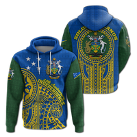 Solomon Islands Independence Anniversary 44th Years Hoodie LT12 Blue - Polynesian Pride