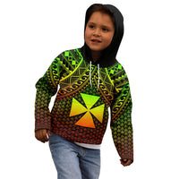 Polynesian Wallis and Futuna Hoodie Reggae Vintage Polynesian Patterns - Polynesian Pride
