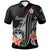 Samoa Polo Shirt Polynesian Hibiscus Pattern Style Unisex Black - Polynesian Pride