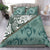 Cook Islands Bedding Set - Leaves And Turtles Green - Polynesian Pride