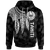 Tahiti Hoodie Polynesian Wings (White) Unisex White - Polynesian Pride
