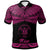 Niue Polo Shirt Polynesian Tattoo Pink Version Unisex Pink - Polynesian Pride