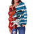 Free West Papua Birds Of Paradise Polynesia Women Off Shoulder Sweater - LT2 - Polynesian Pride