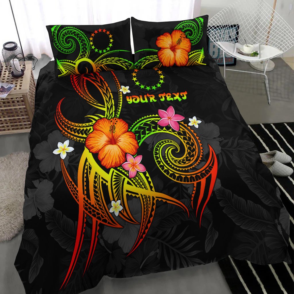 Cook Islands Polynesian Personalised Bedding Set - Legend of Cook Islands (Reggae) - Polynesian Pride