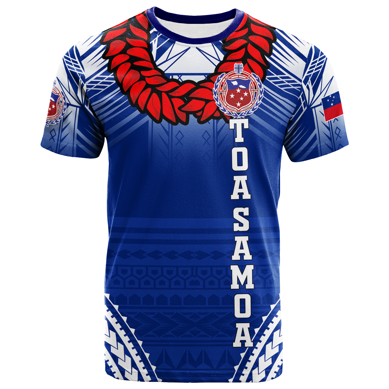 Toa Samoa Rugby Ula Fala Art T-Shirt 